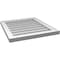 Ekena Millwork Vertical Surface Mount PVC Gable Vnt: Non-Functional, w/2"W x 1-1/2"H, Brickmould Frame, 20"W x 22"H GVPVE20X2202SN - alternate 2